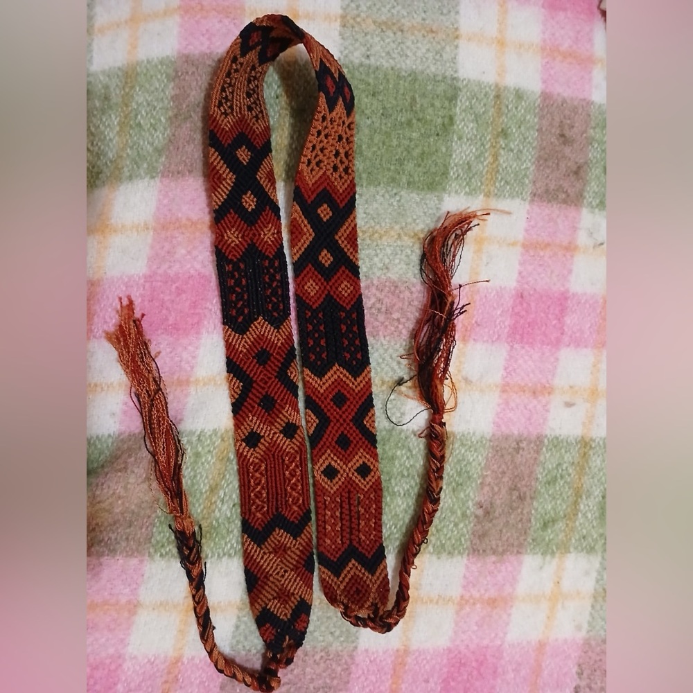 Macrame Geometric Patterned Belt